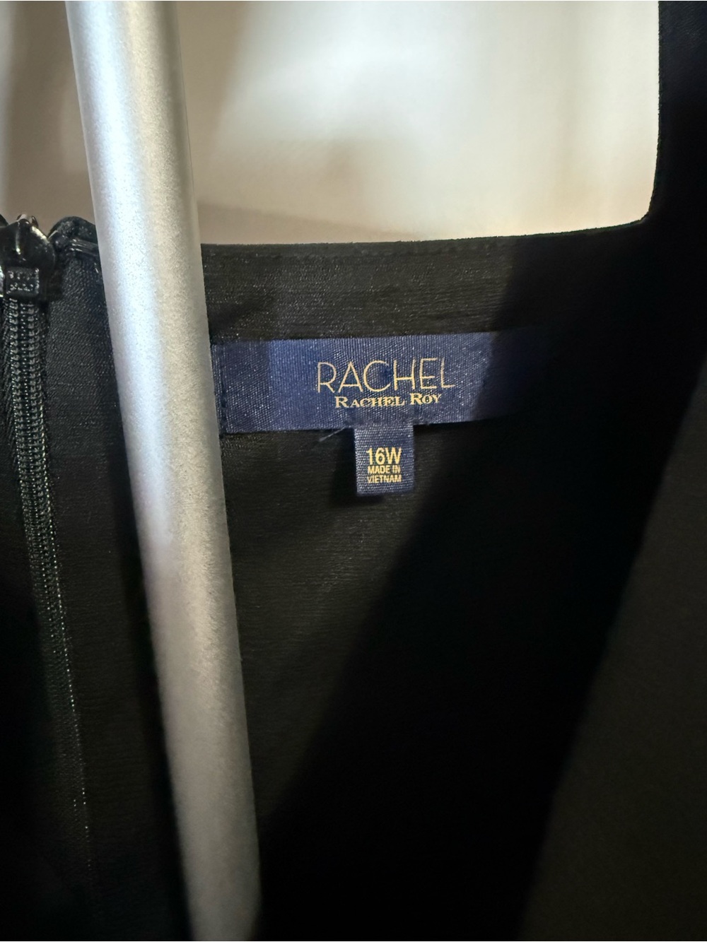 RACHEL Rachel Roy Black Long-Sleeve Draped Wrap Dress - Picture 5 of 6